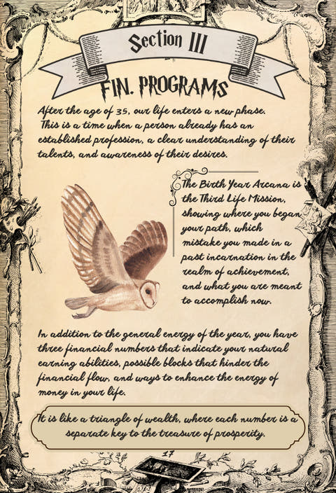 Sample page 6 from the Personal Grimoire of Destiny