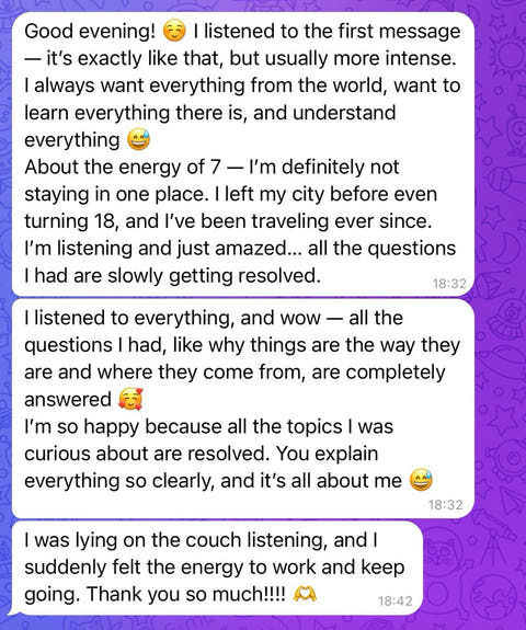Client message shared by Kris