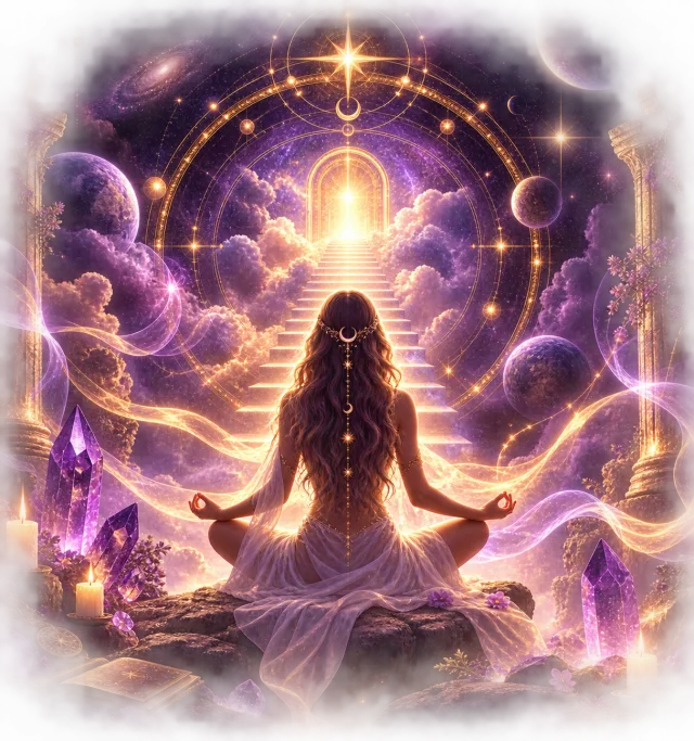A luminous spiritual gateway